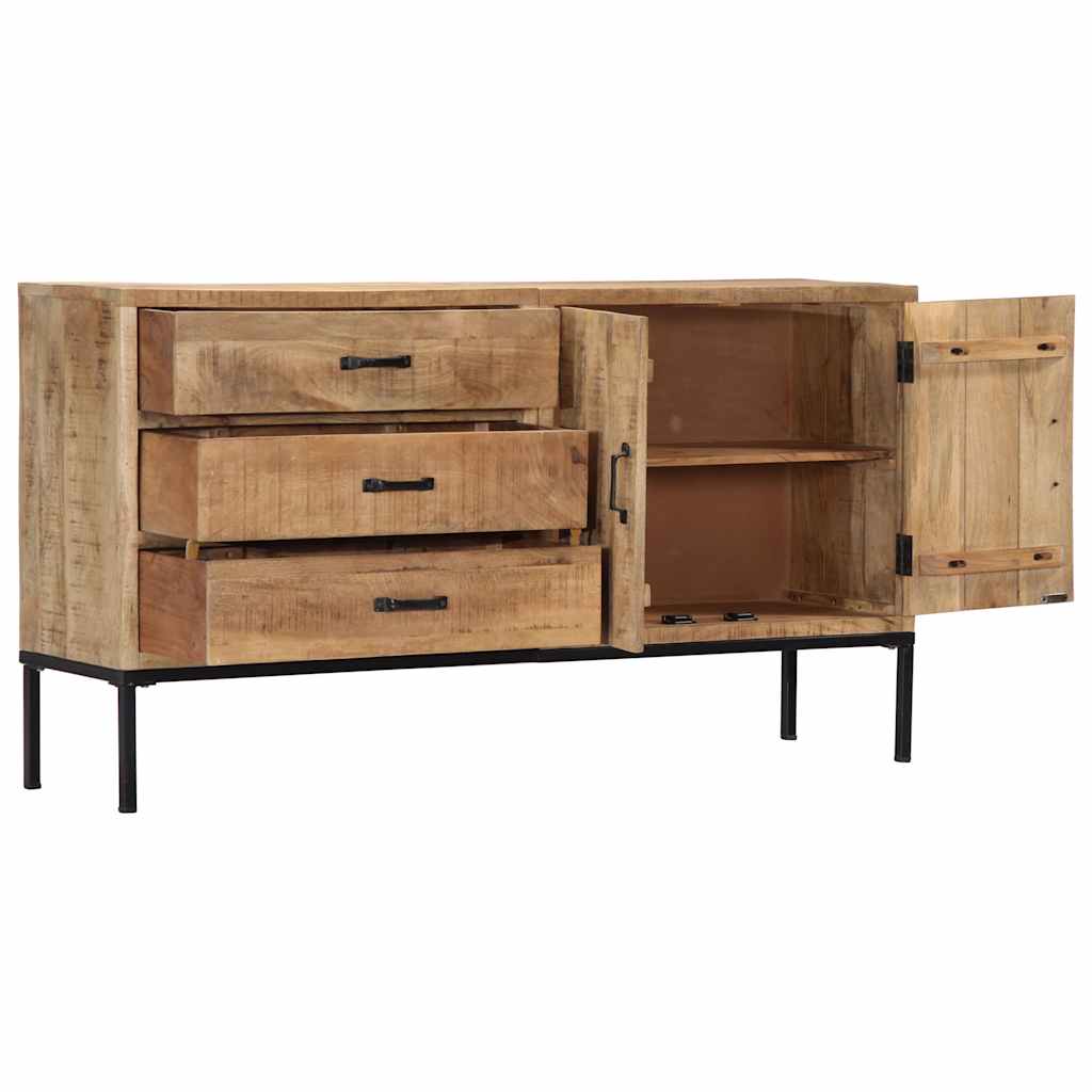 Sideboard 140x35x75 cm Massivholz Mango