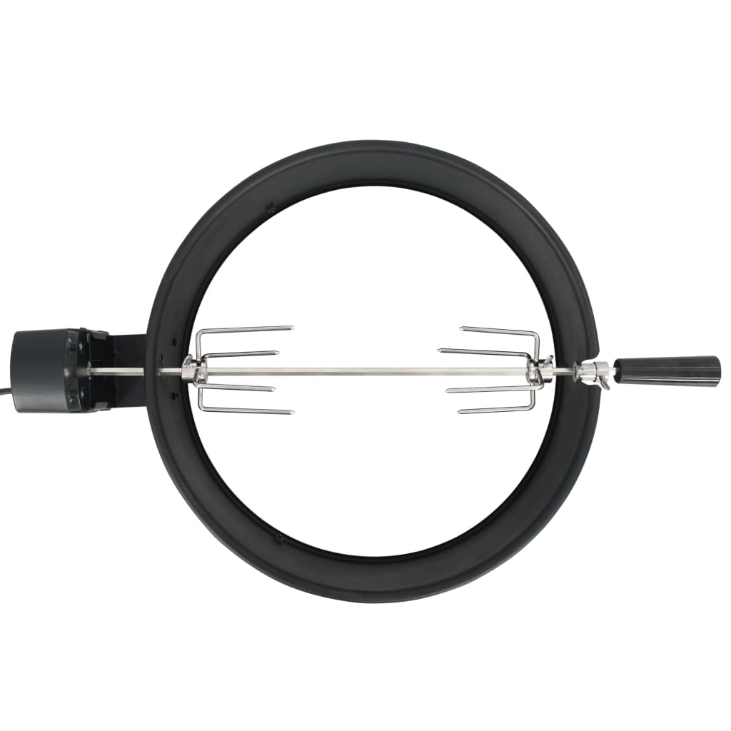 BBQ Rotisserie Ring Set 47 cm Schwarz