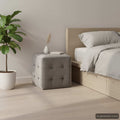 Nachttische 2 Stk. Grau 30×30×30 cm Samtstoff