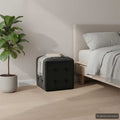 Nachttische 2 Stk. Schwarz 30×30×30 cm Samtstoff