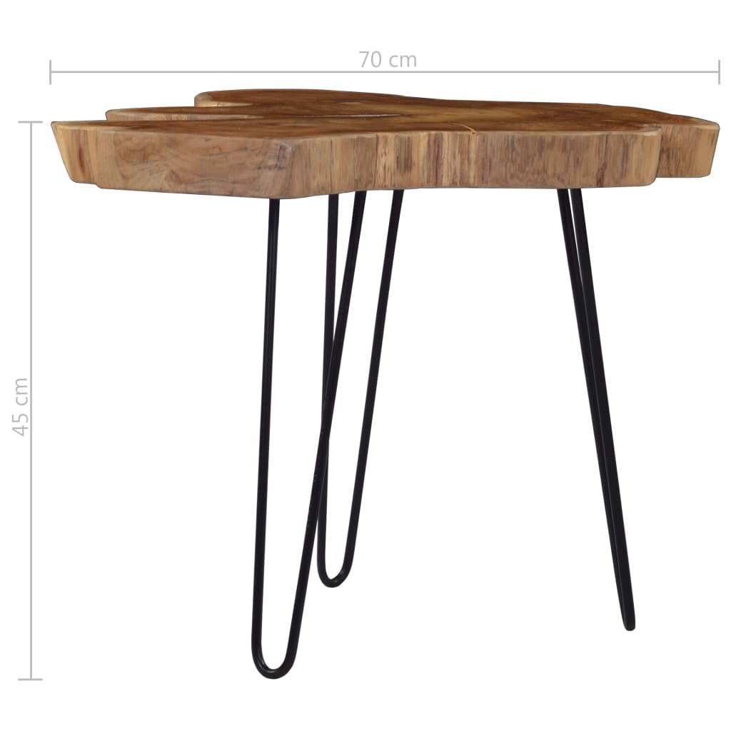 Couchtisch (60-70)×45 cm Teak