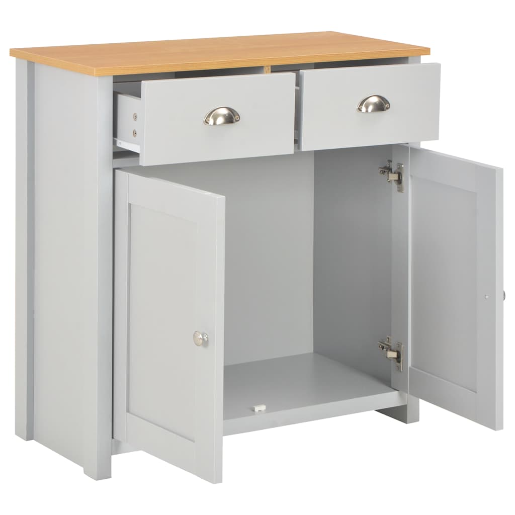 Sideboard Grau vidaXL Sideboard Grau 79 x 35 x 81 cm