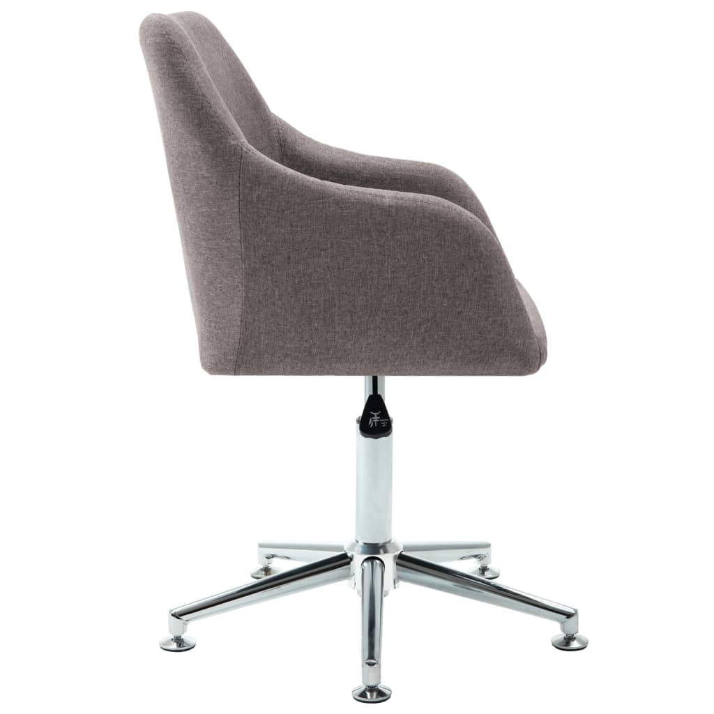Esszimmerstühle Drehbar 2 Stk. Taupe Stoff
