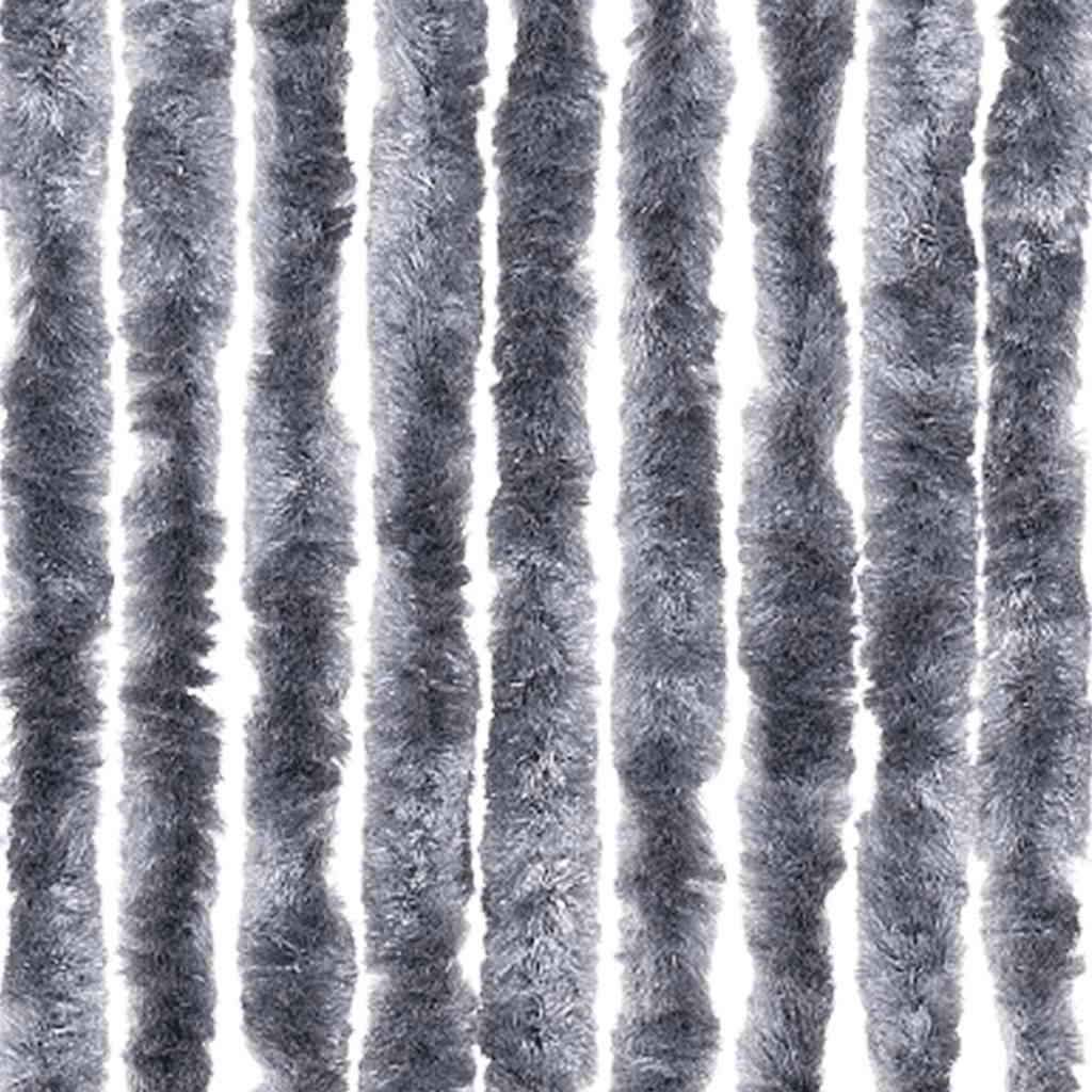 Insektenschutz-Vorhang Silbern 56x185 cm Chenille