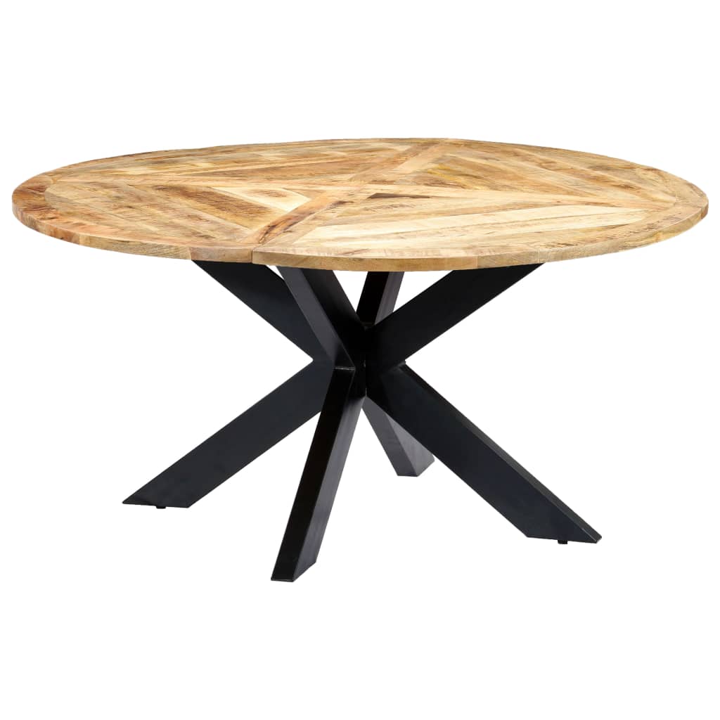 Esstisch Rund 150×76 cm Mango Massivholz
