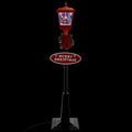 Weihnachts-Straßenlampe mit Weihnachtsmann 180 cm LED