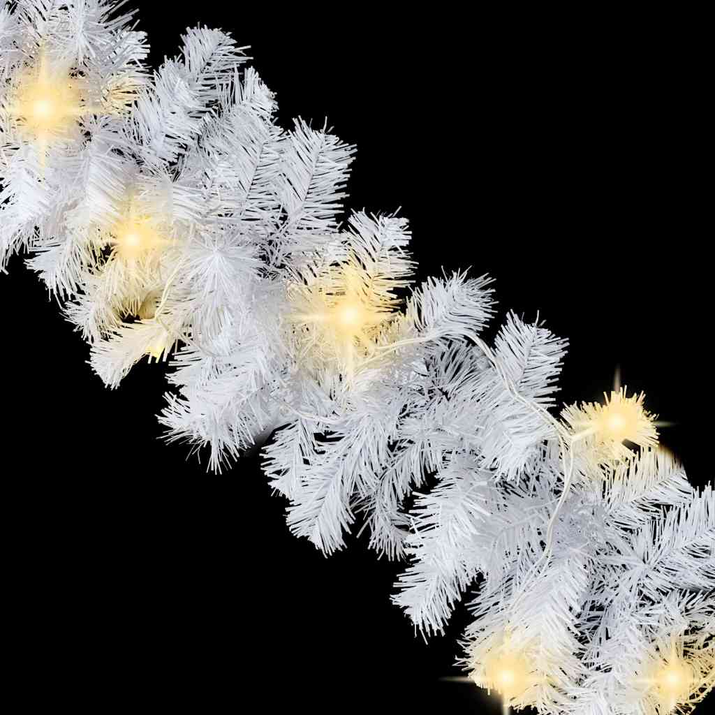 Weihnachtsgirlande mit LED-Lichtern 5 m Weiß