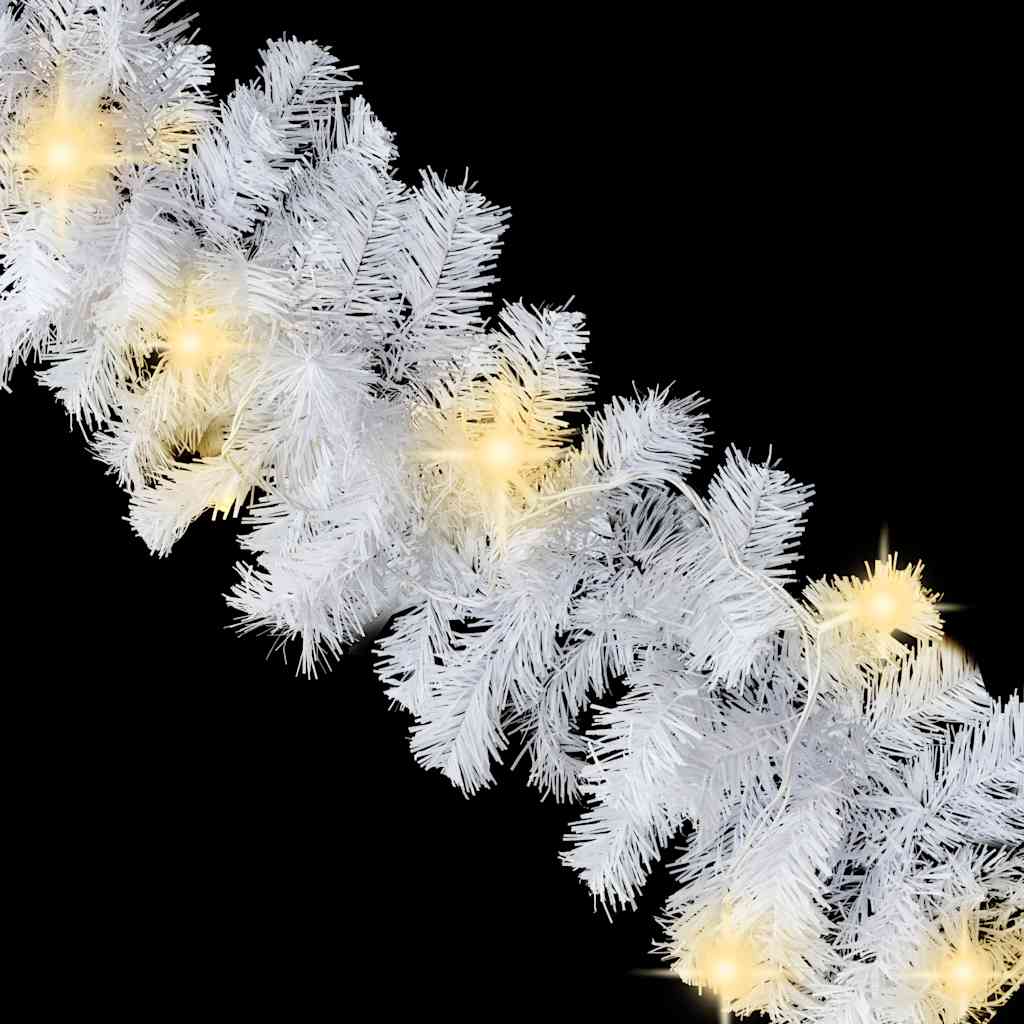 Weihnachtsgirlande mit LED-Lichtern 20 m Weiß