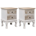 Nachttische 2 Stk. 35x30x50 cm Paulownia Holz