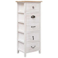Beistellschrank 35x25x87 cm Massivholz Paulownia