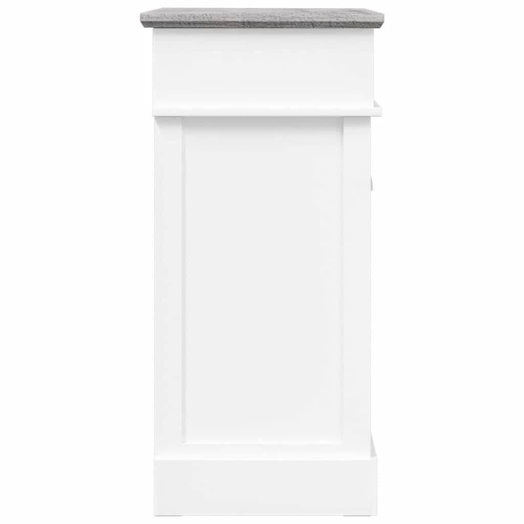 Schuhschrank Grau 50 x 28 x 58 cm Paulownia Holz