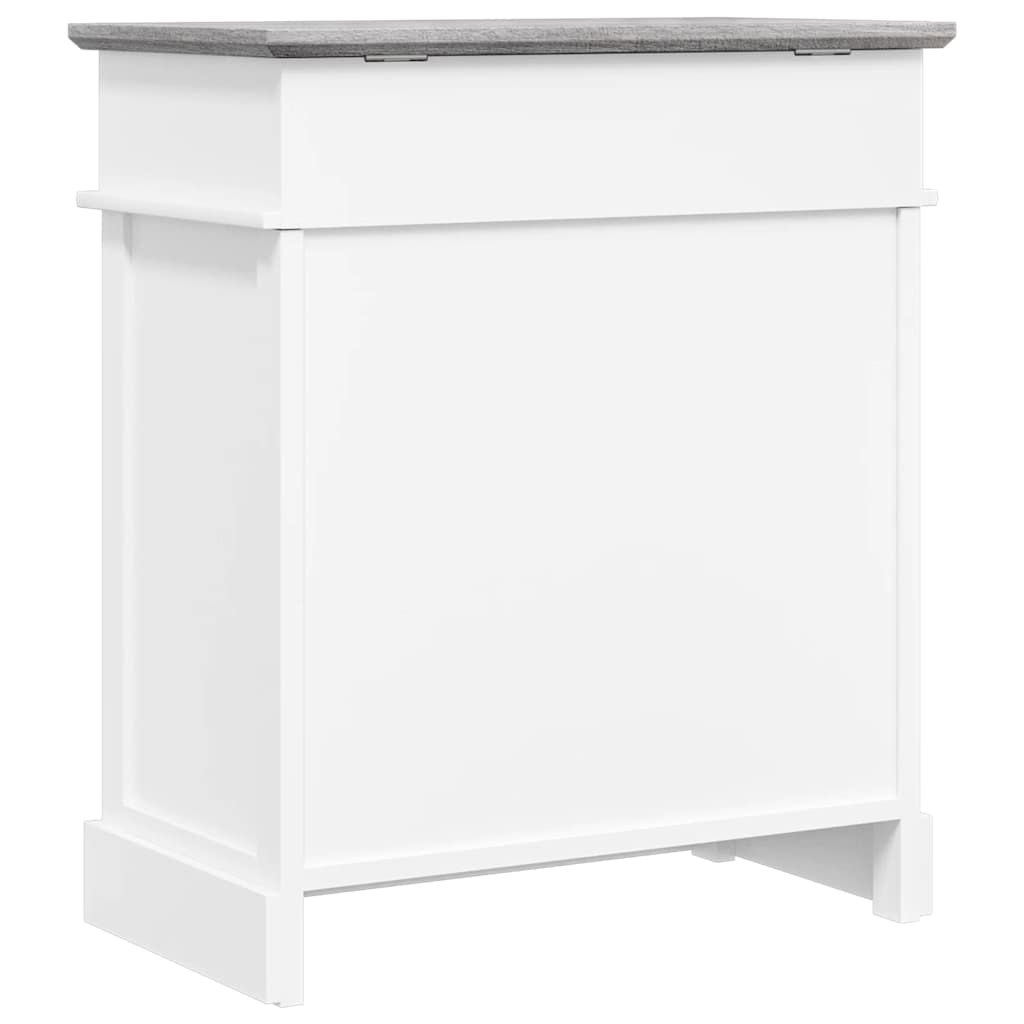 Schuhschrank Grau 50 x 28 x 58 cm Paulownia Holz