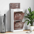 Schuhschrank Braun 50 x 28 x 98 cm Paulownia Holz