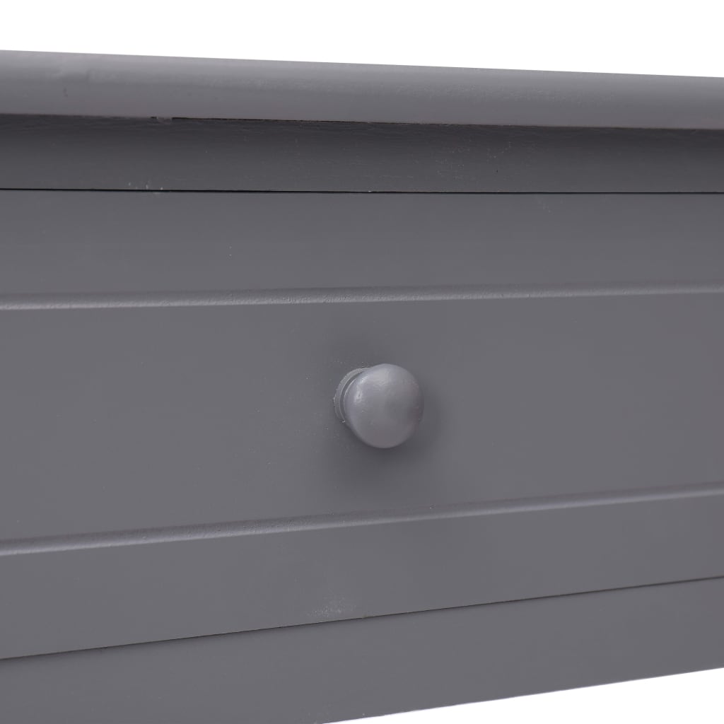 Konsolentisch Grau 90×30×77 cm Holz