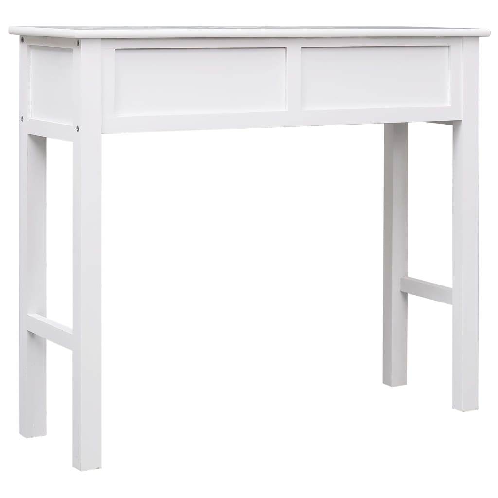 Konsolentisch Weiß 90×30×77 cm Holz
