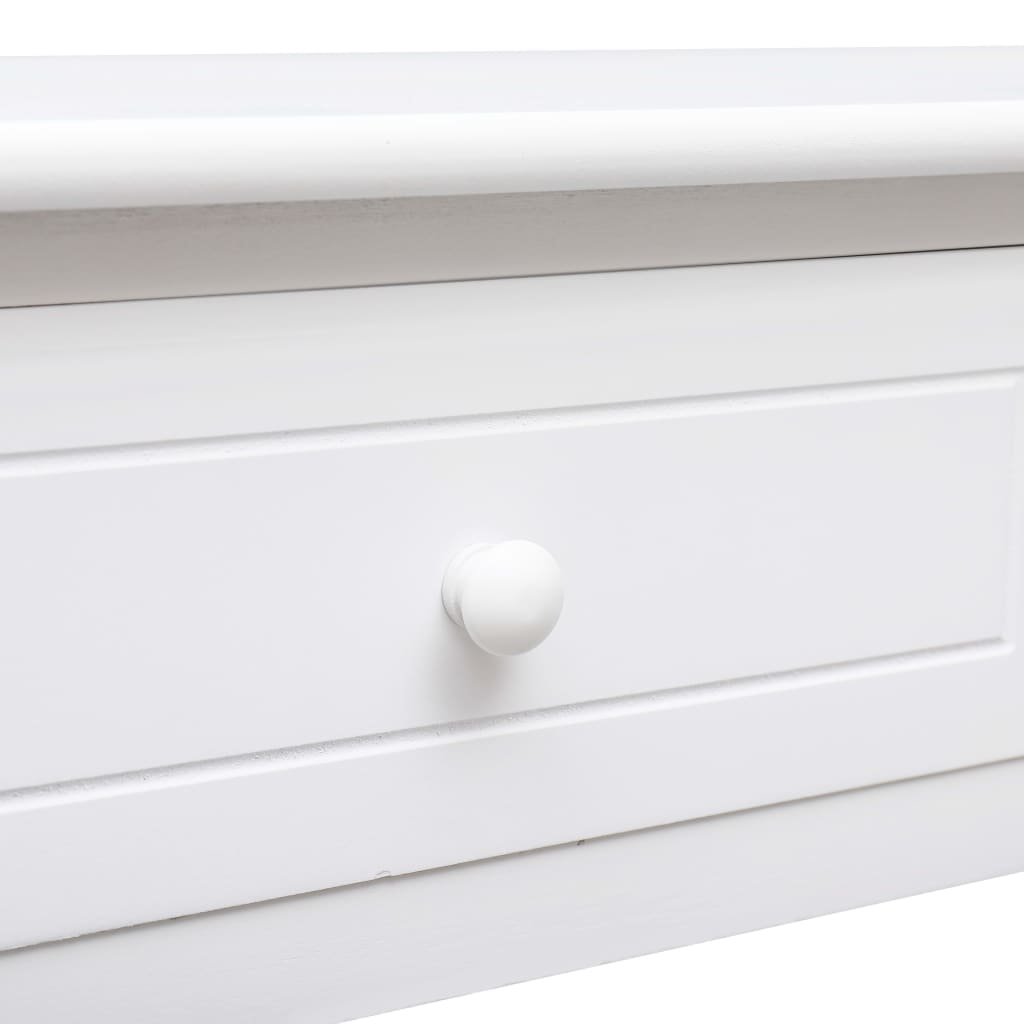 Konsolentisch Weiß 90×30×77 cm Holz