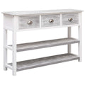 Sideboard Antik-Grau 115x30x76 cm Holz