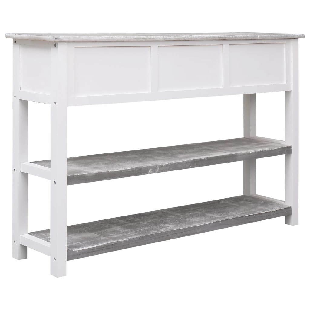 Sideboard Antik-Grau 115x30x76 cm Holz