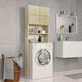 Waschmaschinenschrank Sonoma-Eiche 64x25,5x190 cm Holzwerkstoff
