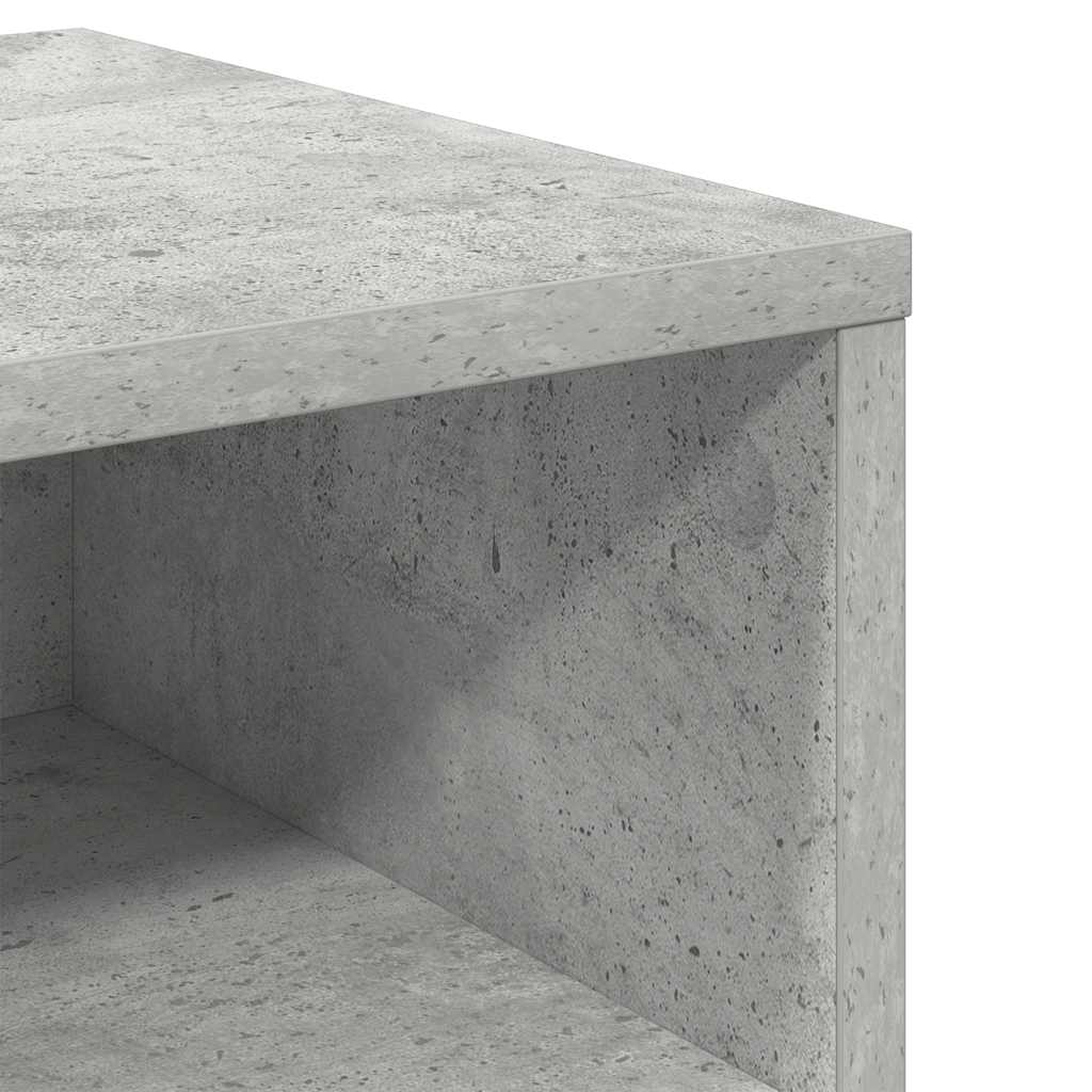 Nachttisch Betongrau 40x30x30 cm Holzwerkstoff
