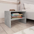 Nachttische 2 Stk. Betongrau 40x30x30 cm Holzwerkstoff