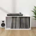 Schallplatten-Aufbewahrungsbox Weiß 71x34x36 cm Holzwerkstoff