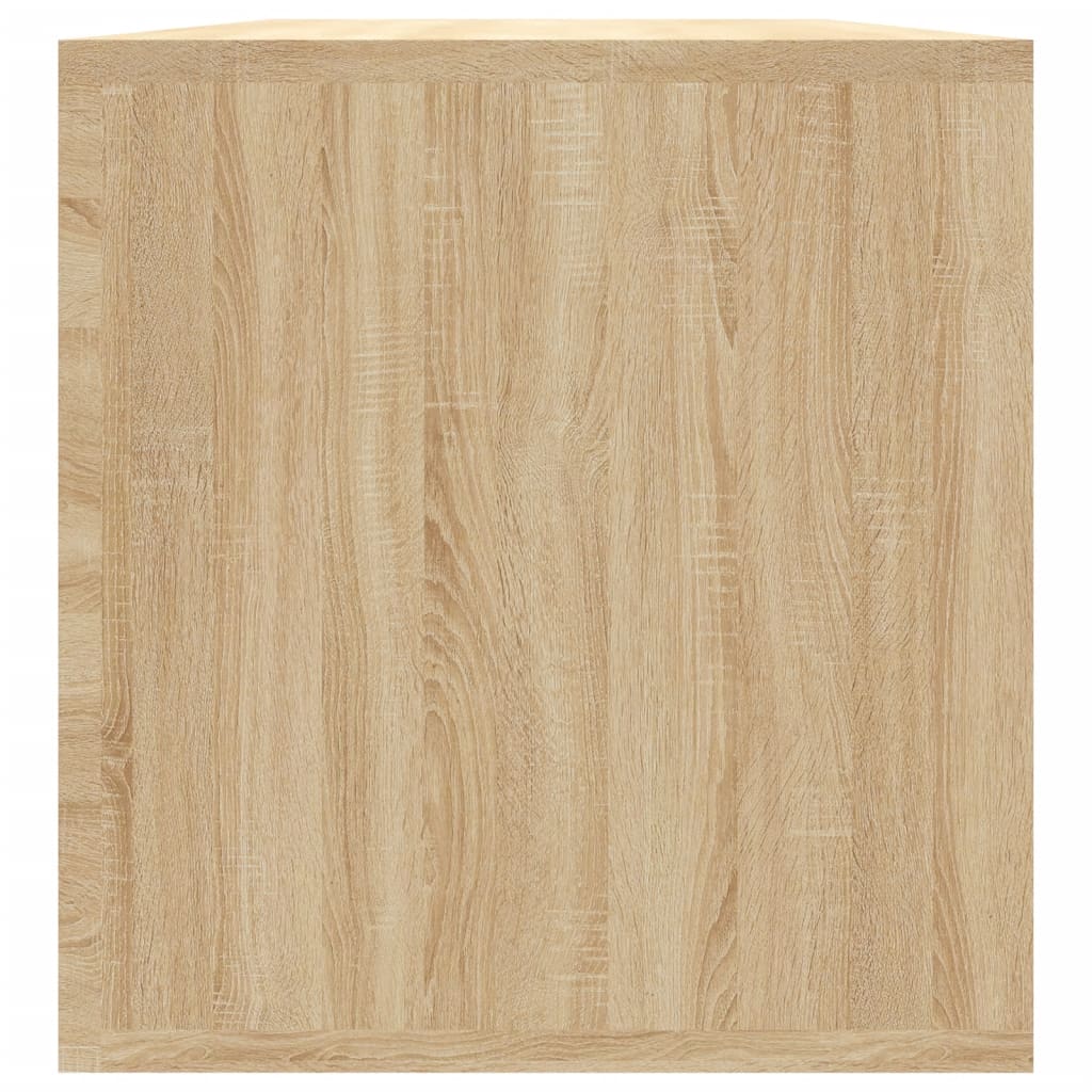 Schallplatten-Aufbewahrungsbox Sonoma Eiche 71x34x36 cm