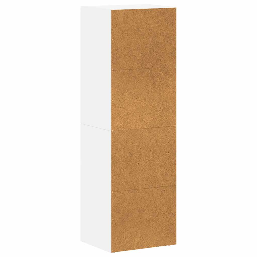 Bücherregal/TV-Schrank Weiß 36x30x114 cm Holzwerkstoff