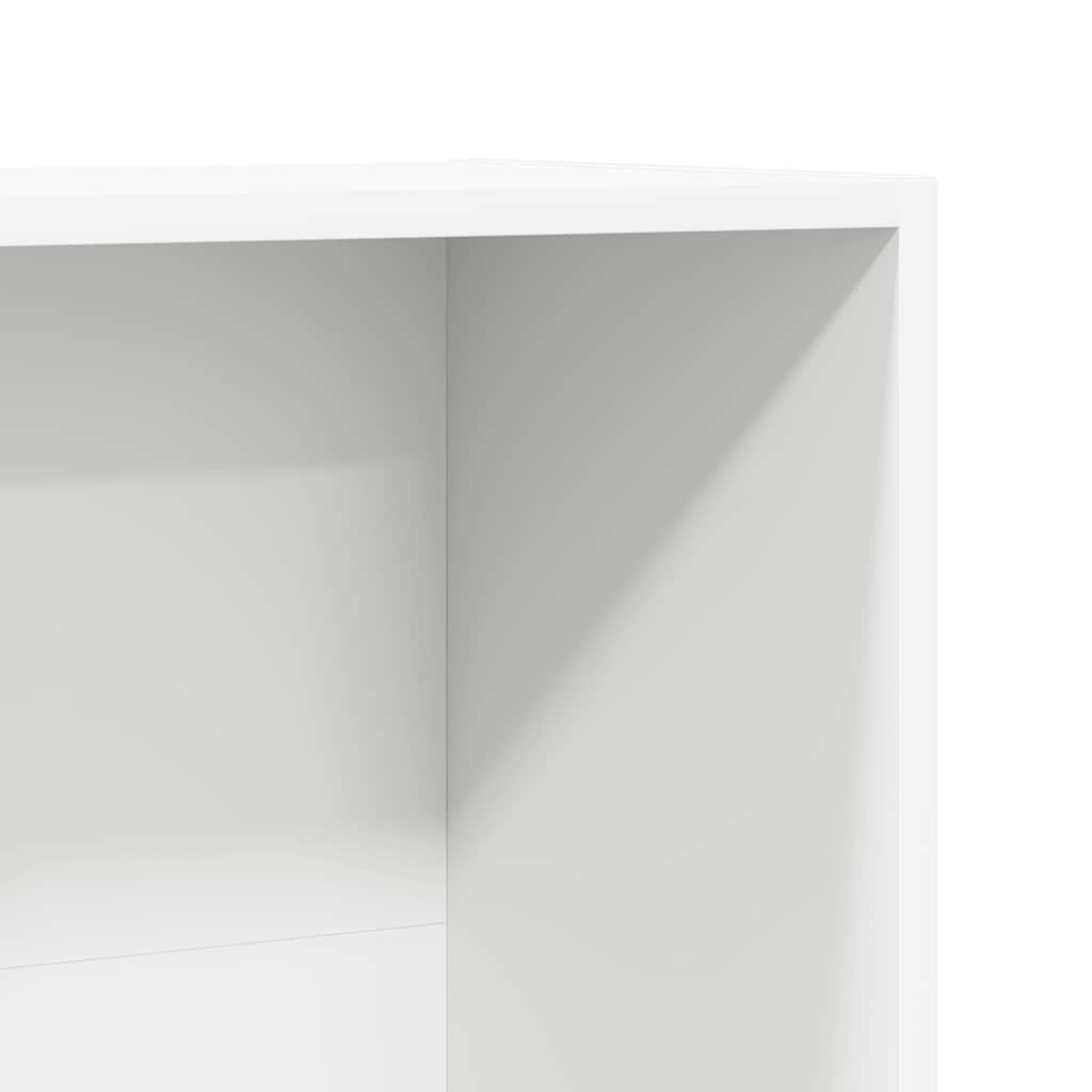 Bücherregal/TV-Schrank Weiß 36x30x114 cm Holzwerkstoff