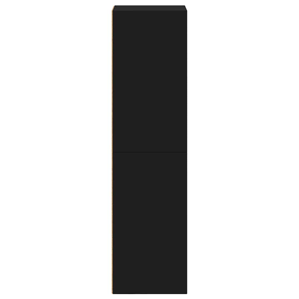 Bücherregal/TV-Schrank Schwarz 36x30x114 cm Holzwerkstoff
