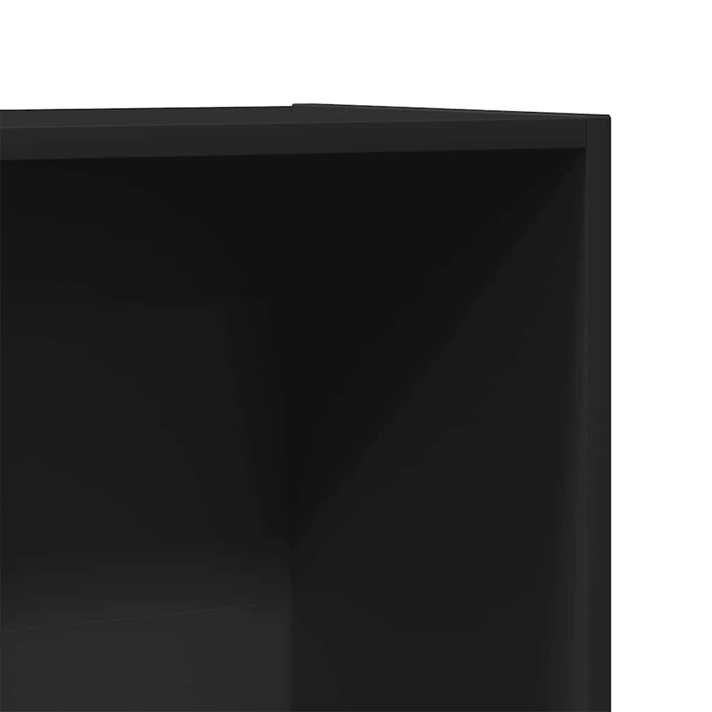 Bücherregal/TV-Schrank Schwarz 36x30x114 cm Holzwerkstoff