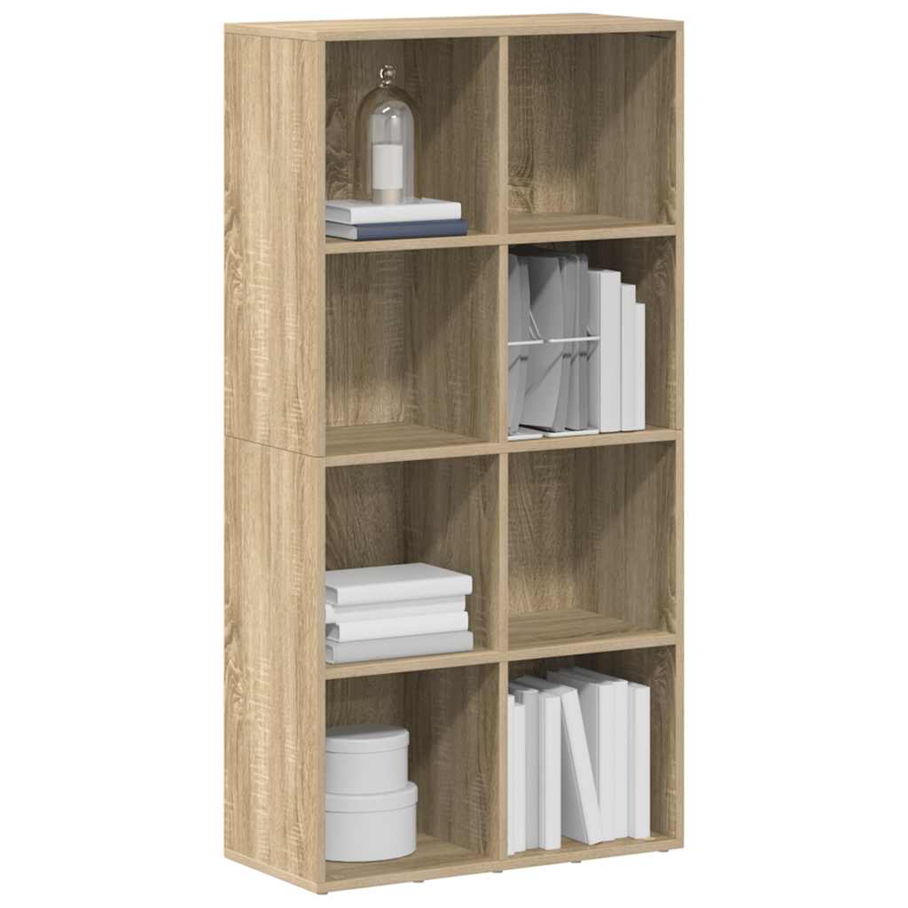 Bücherregal/Sideboard Sonoma-Eiche 66×30×130 cm Holzwerkstoff