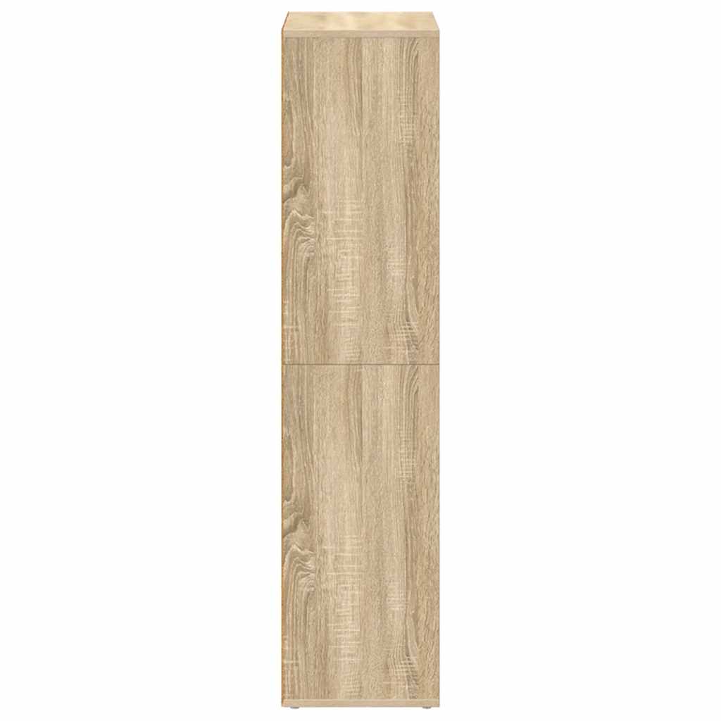 Bücherregal/Sideboard Sonoma-Eiche 66×30×130 cm Holzwerkstoff