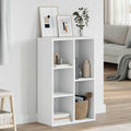 Bücherregal/Sideboard Weiß 50x25x80 cm Holzwerkstoff