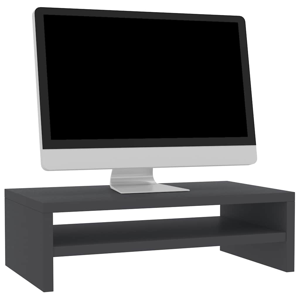 Monitorständer Grau 42x24x13 cm Holzwerkstoff