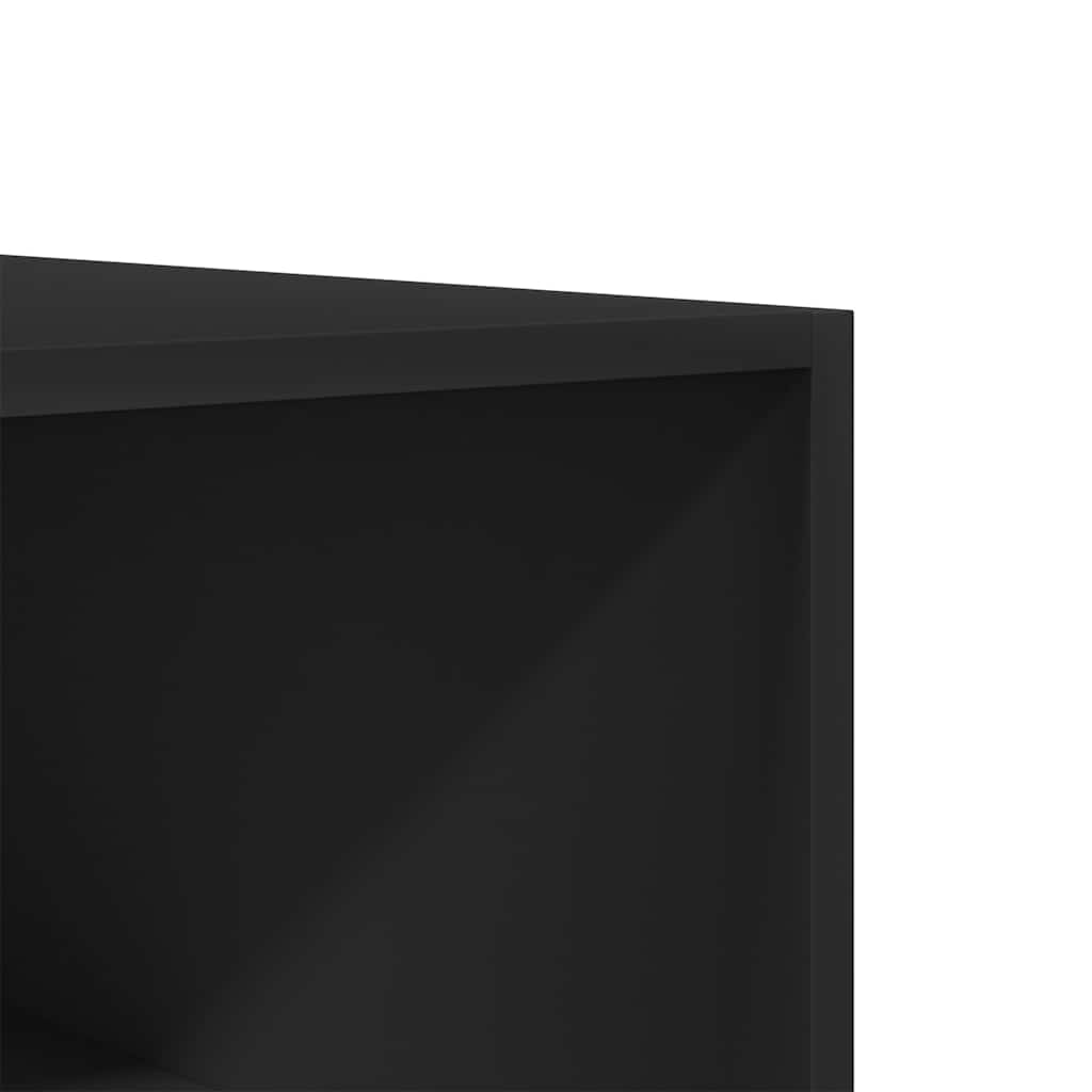 Kleiderschrank Schwarz 100x50x200 cm Holzwerkstoff