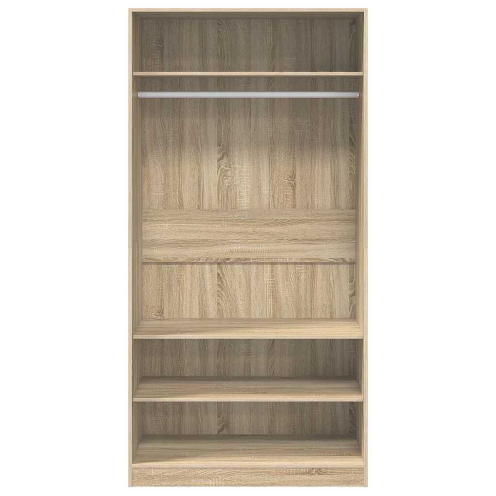 Kleiderschrank Sonoma-Eiche 100x50x200 cm Holzwerkstoff
