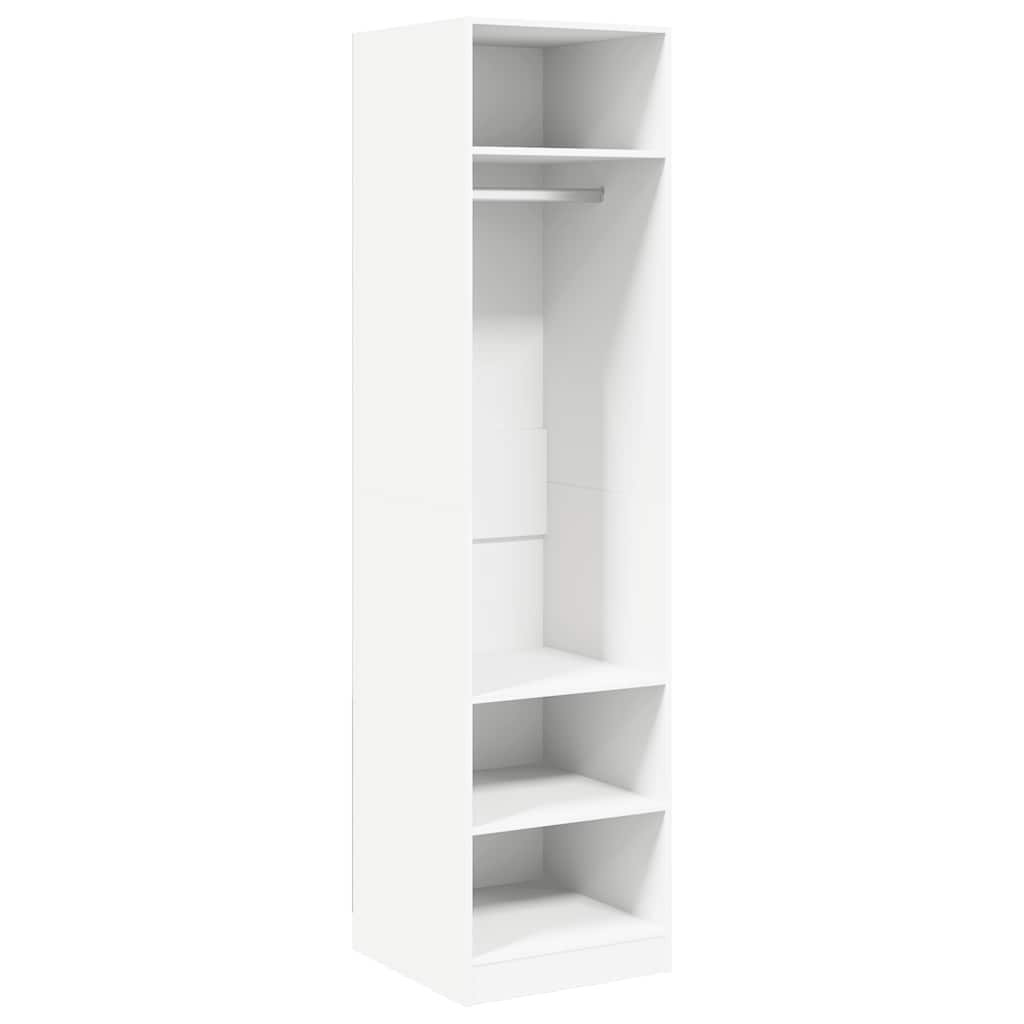 Kleiderschrank Weiß 50x50x200 cm Holzwerkstoff