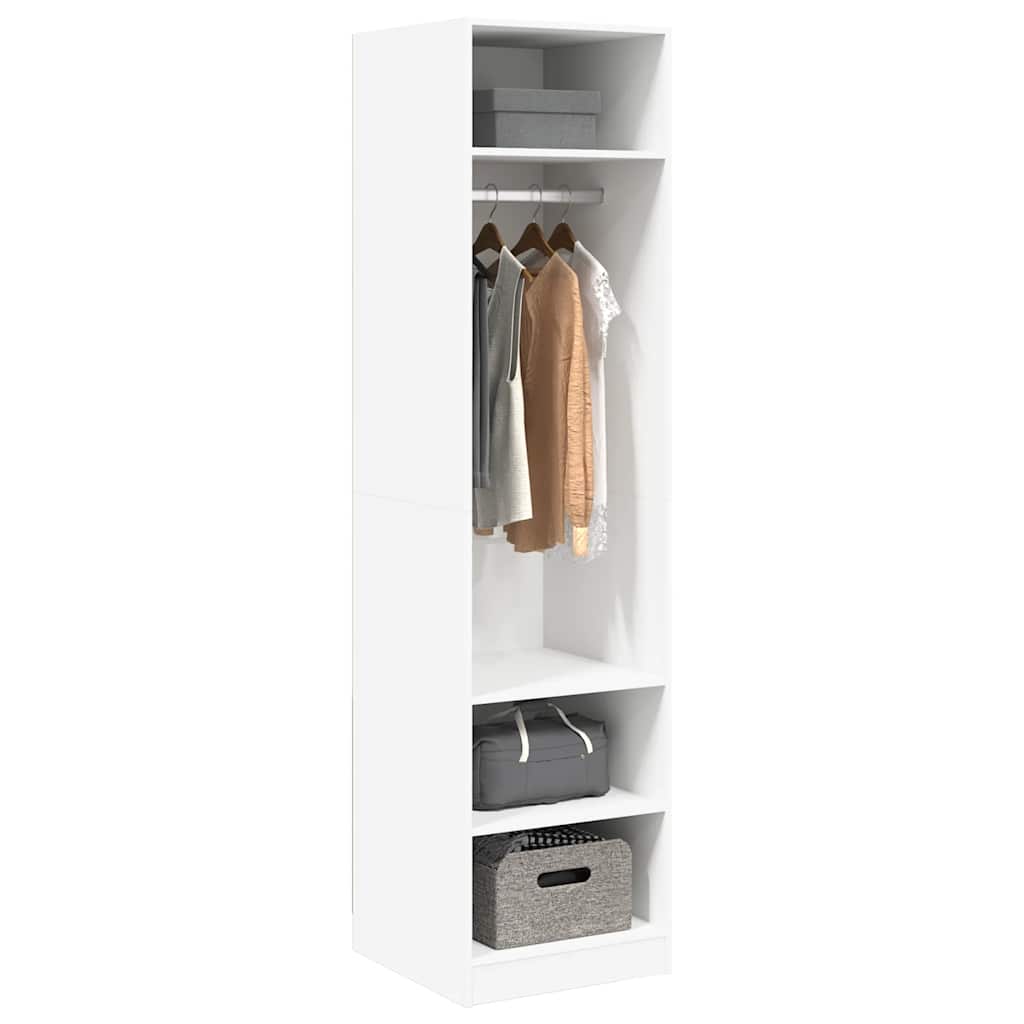 Kleiderschrank Weiß 50x50x200 cm Holzwerkstoff