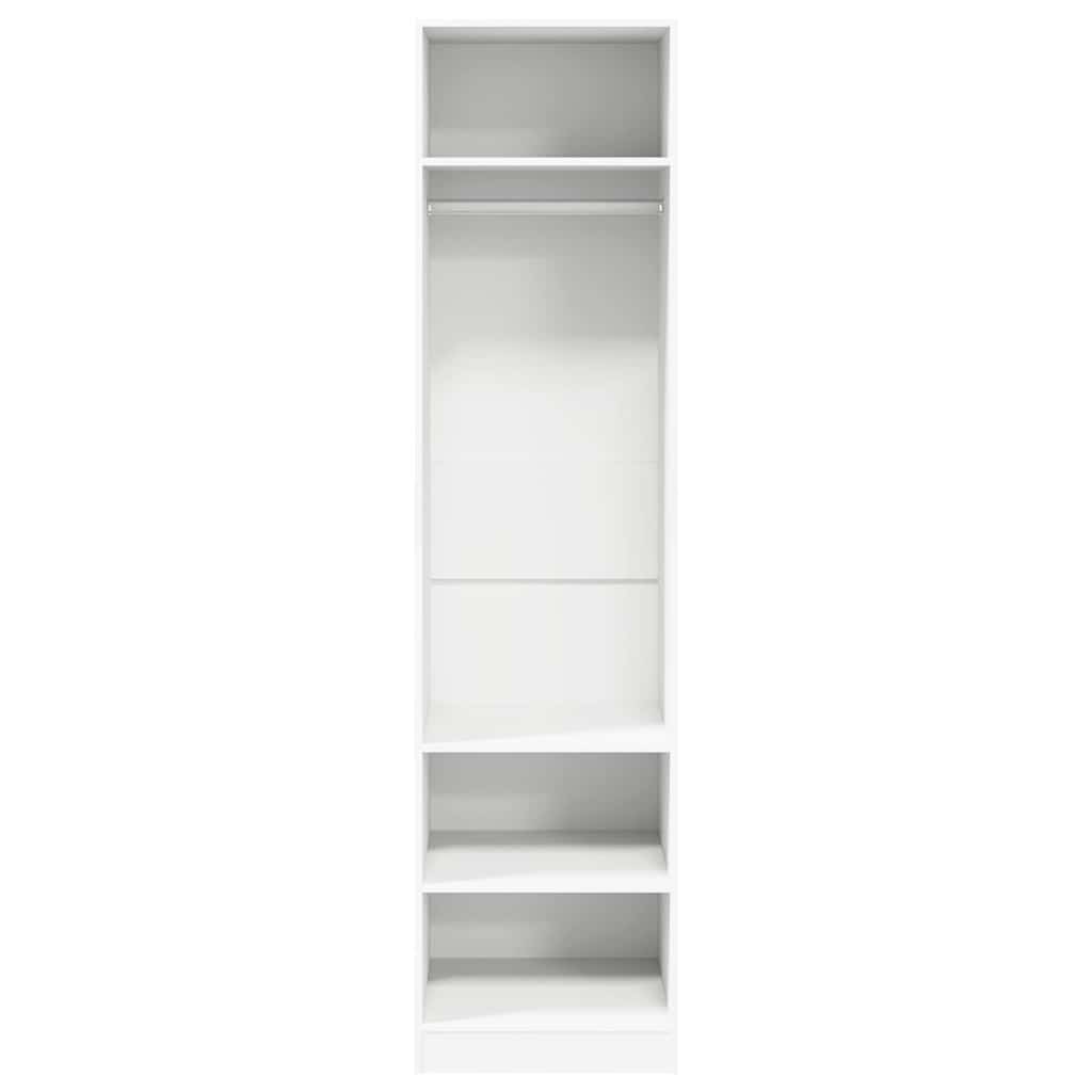 Kleiderschrank Weiß 50x50x200 cm Holzwerkstoff
