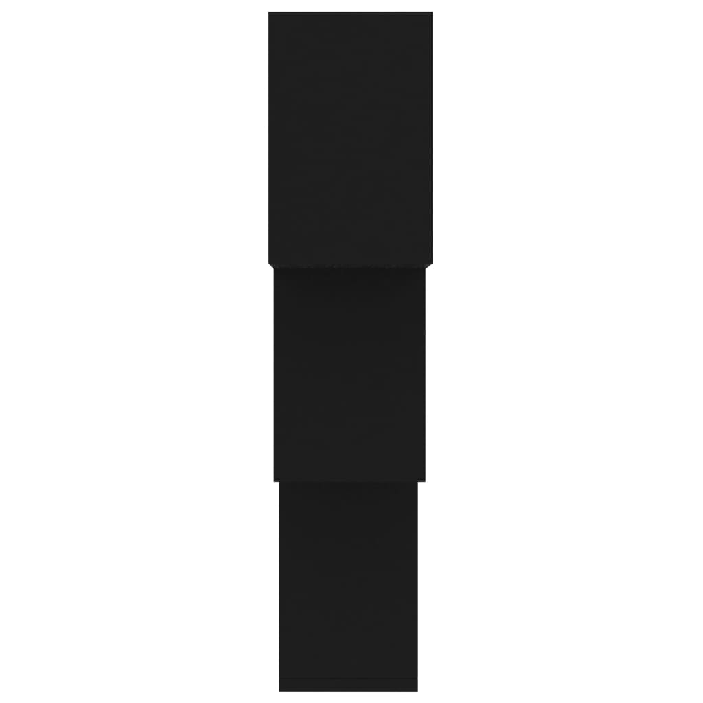Cube Wandregale Schwarz 68x15x68 cm Holzwerkstoff