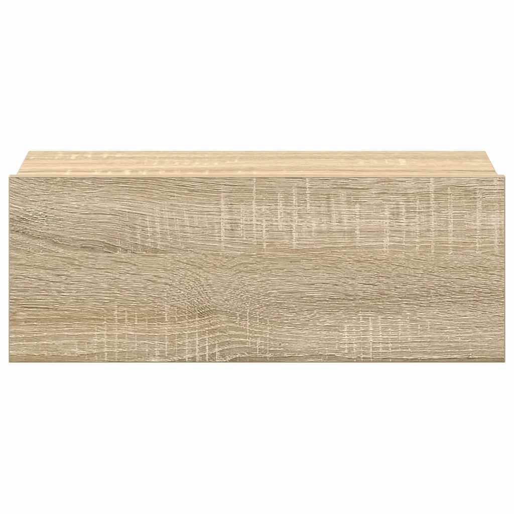 Hängender Nachttisch Sonoma-Eiche 40x30x15 cm Holzwerkstoff