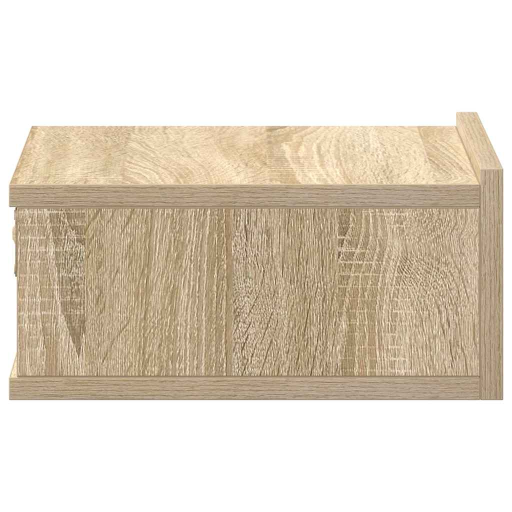 Hängender Nachttisch Sonoma-Eiche 40x30x15 cm Holzwerkstoff