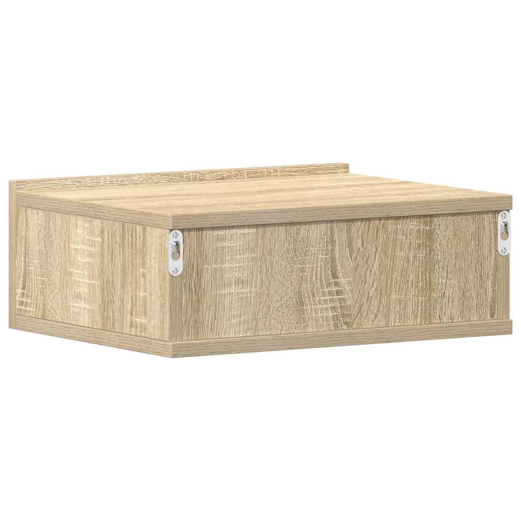 Hängender Nachttisch Sonoma-Eiche 40x30x15 cm Holzwerkstoff