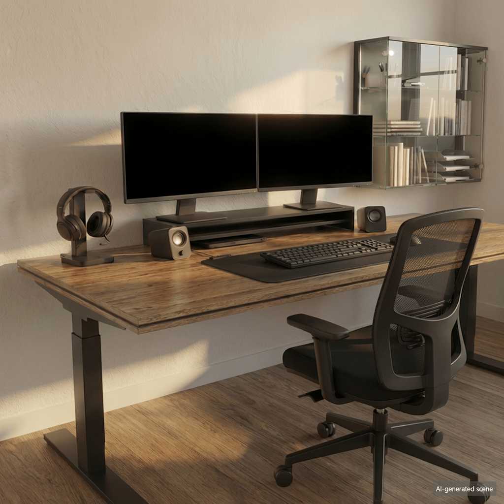 Monitorständer Schwarz 100x24x13 cm Holzwerkstoff