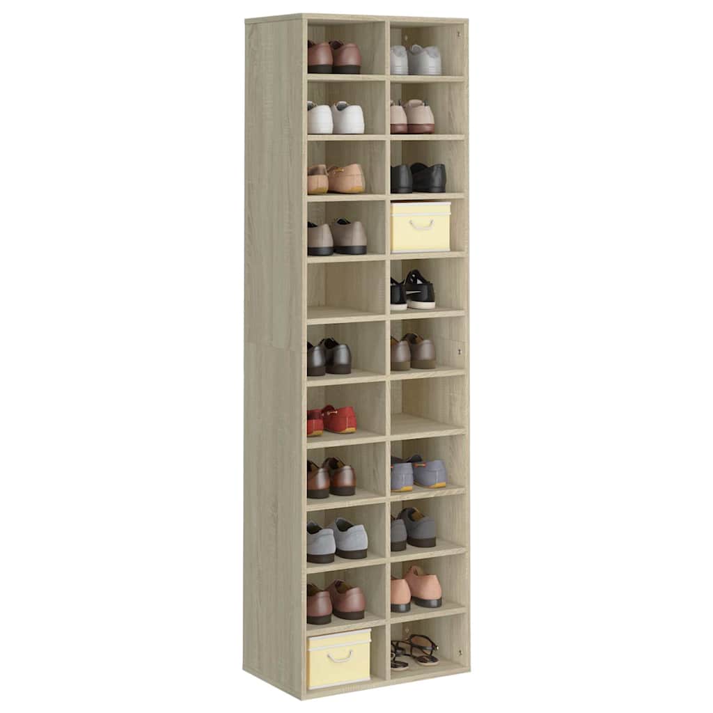 Schuhschrank Sonoma-Eiche 54x34x183 cm Holzwerkstoff