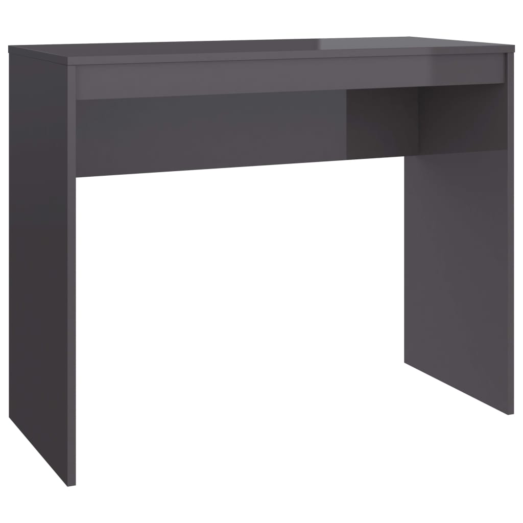 Schreibtisch Hochglanz-Grau 90x40x72 cm Holzwerkstoff
