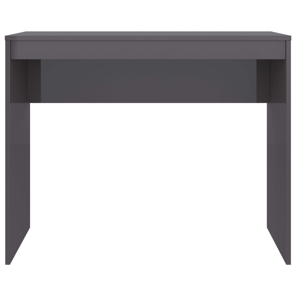 Schreibtisch Hochglanz-Grau 90x40x72 cm Holzwerkstoff