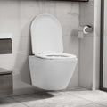 Wand-WC ohne Spülrand Keramik Weiß