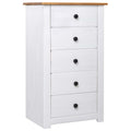 Sideboard Weiß 46x40x89 cm Kiefernholz Panama